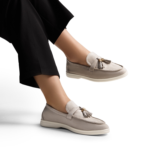 Slip On Casual Loafers - GREY-SUEDE - 2